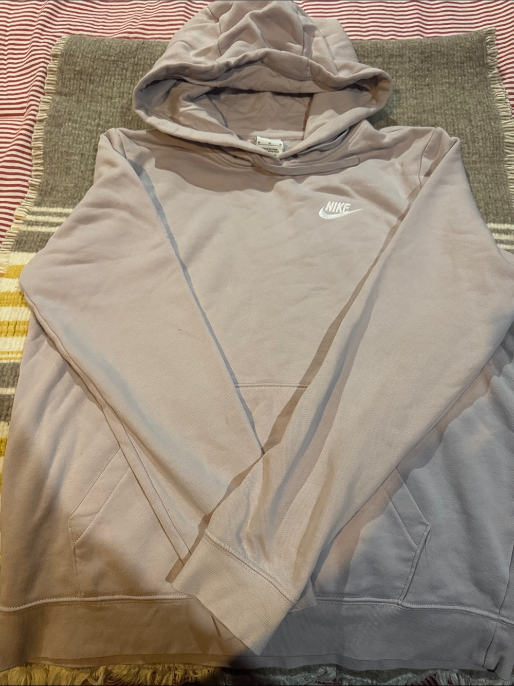 Nike Crewneck Hoodie in Mauve Pink size M